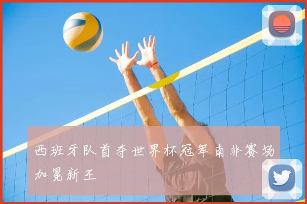 西班牙队首夺世界杯冠军南非赛场加冕新王